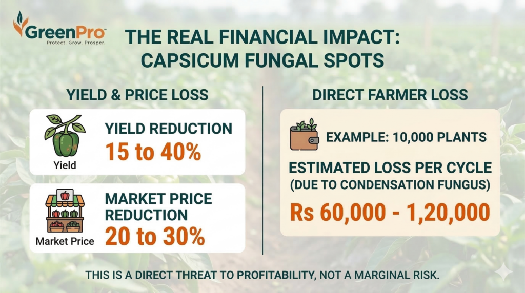 capsicum yield loss