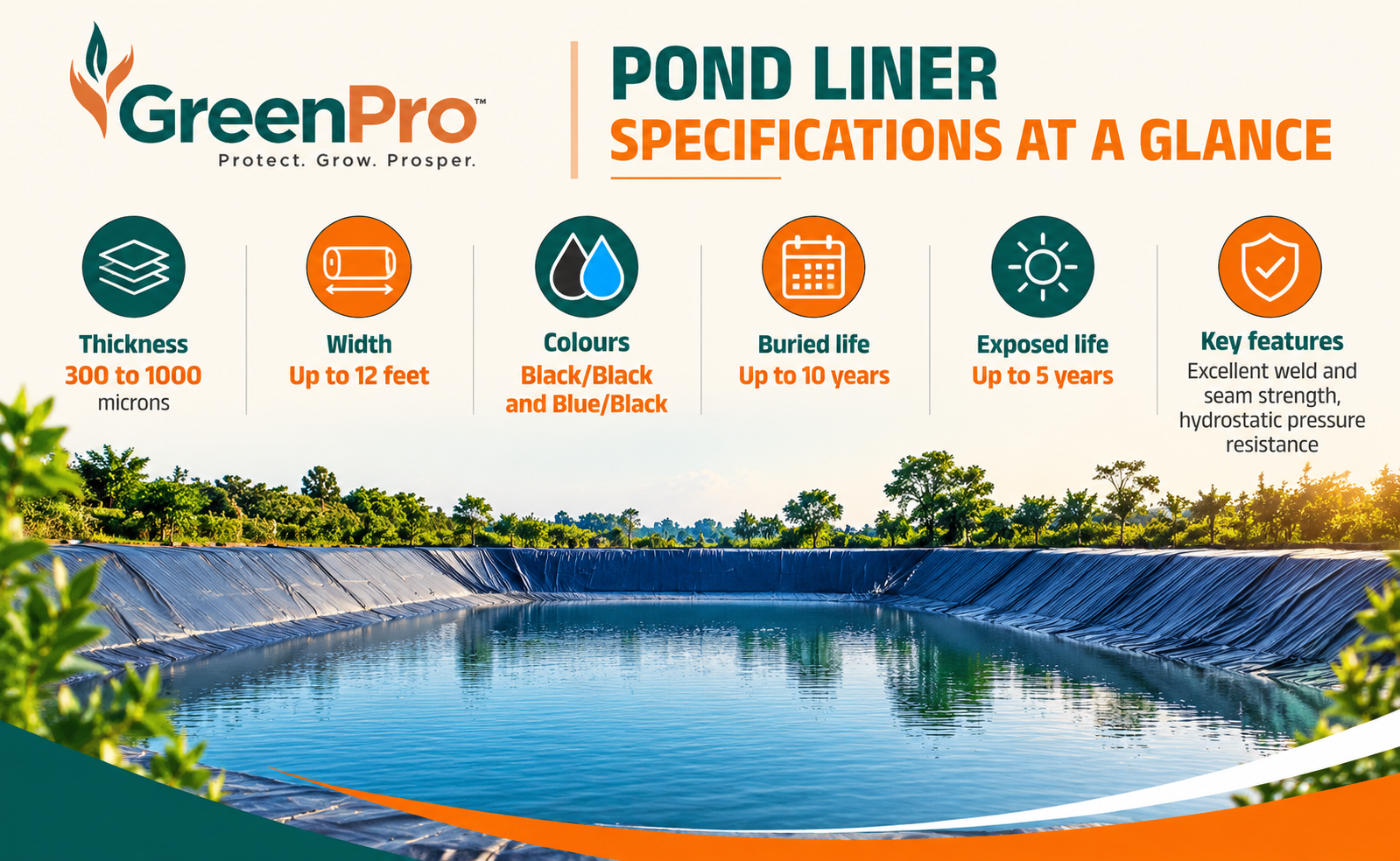 pond liner specification